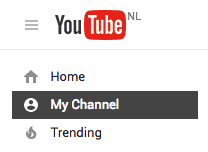 Navigate to your own youtube channel