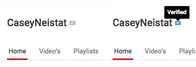 Youtube verification badge